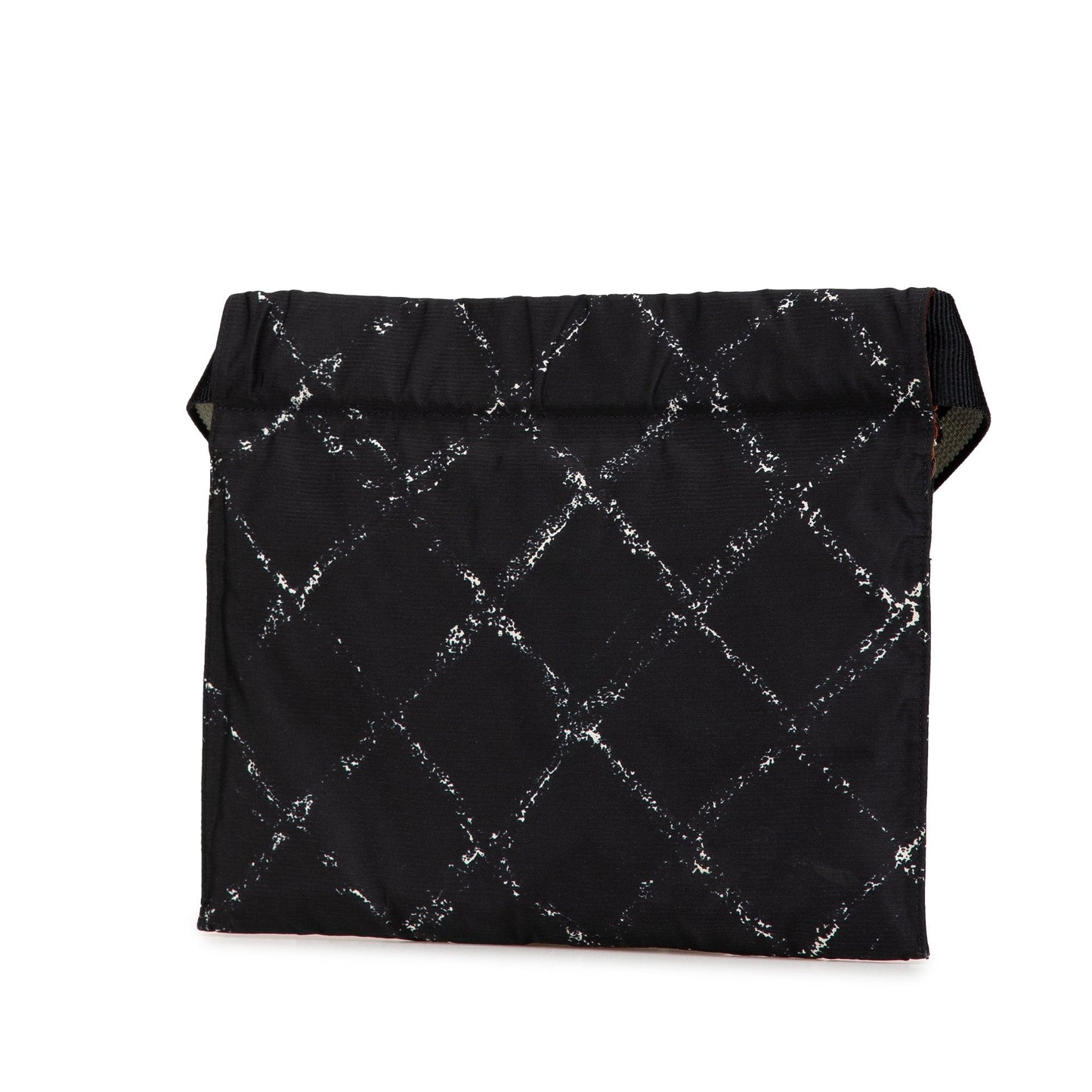 Black Chanel Old Travel Line Nylon Belt Bag