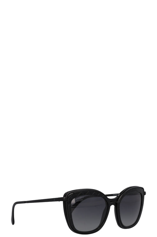 CHANEL 5476Q Quilted Butterfly Sunglasses Black
