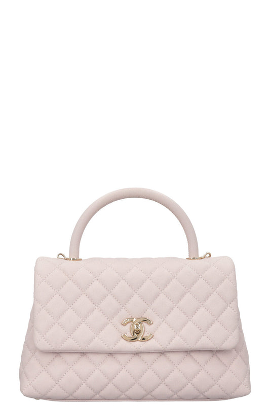 CHANEL Coco Handle Bag Caviar Lilac