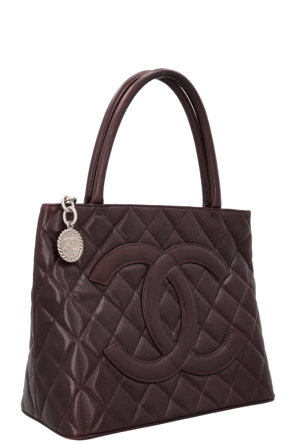 CHANEL Medallion Tote Bag Bordeaux
