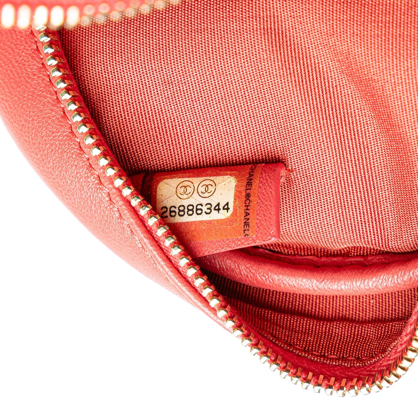 Pink Chanel Quilted Lambskin Lucky Charms Round Clutch with Chain Crossbody Bag