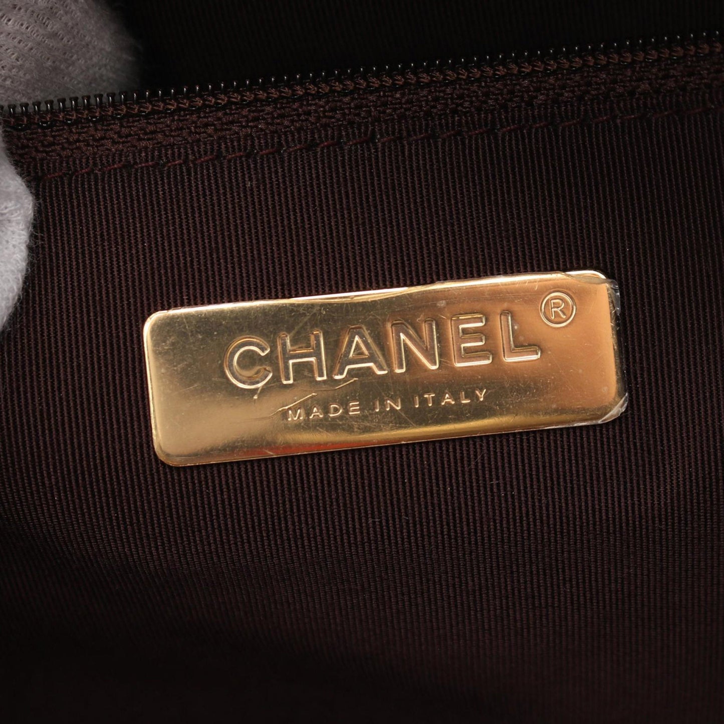 Gold Chanel Paris New York Canvas Graffiti Street Spirit Backpack