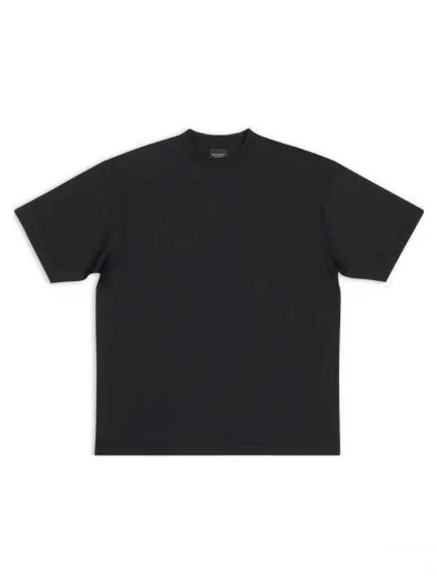 Luxury Balenciaga  Care Label Print Short Sleeve T-Shirt Black