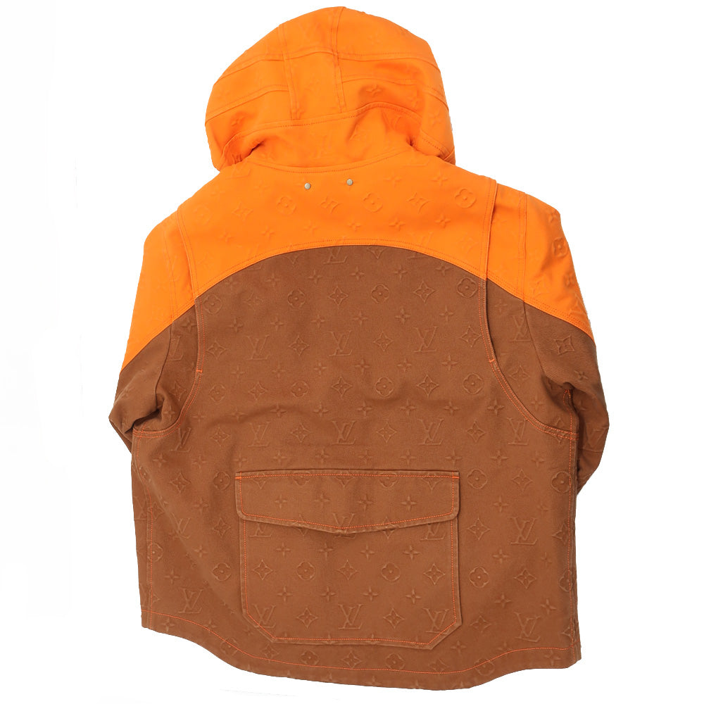 Louis Vuitton Monogram s Denim Jacket Orange Brown Size 54  Apparel Dress Mens Fashion