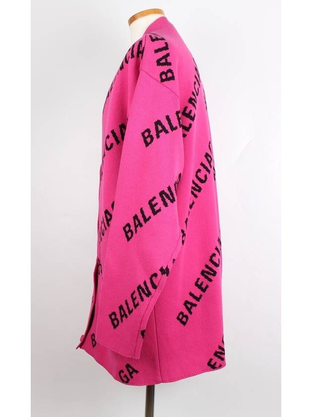 Luxury Balenciaga  All over multi logo cardigan M