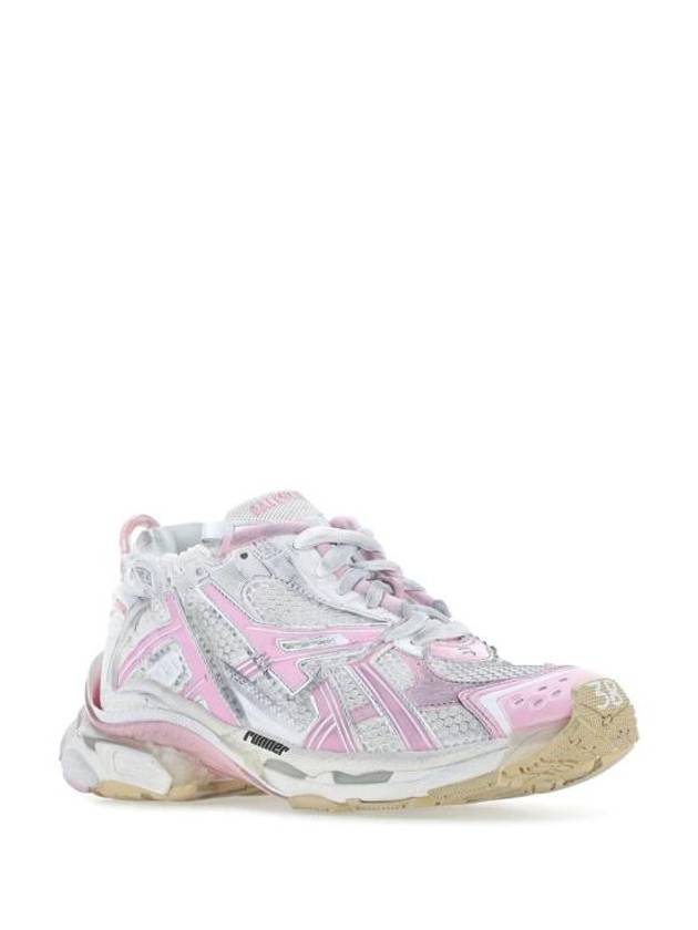 Luxury Balenciaga  Runner Low Top Sneakers White Pink