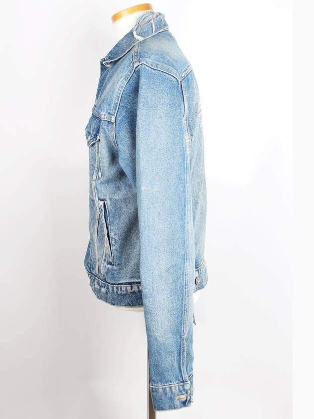Luxury Balenciaga  Wave logo denim jacket 46