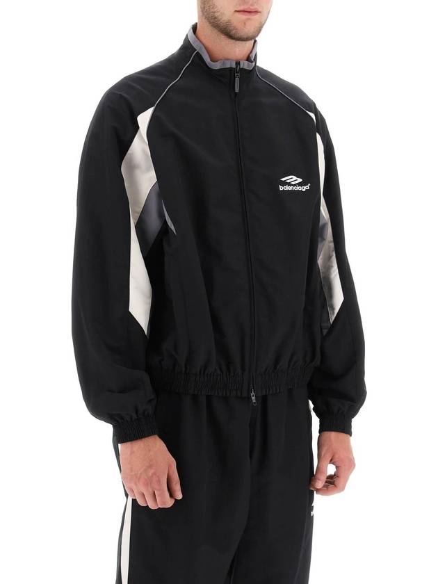 Luxury Balenciaga  3B Sports Icon Regular Track Jacket Black