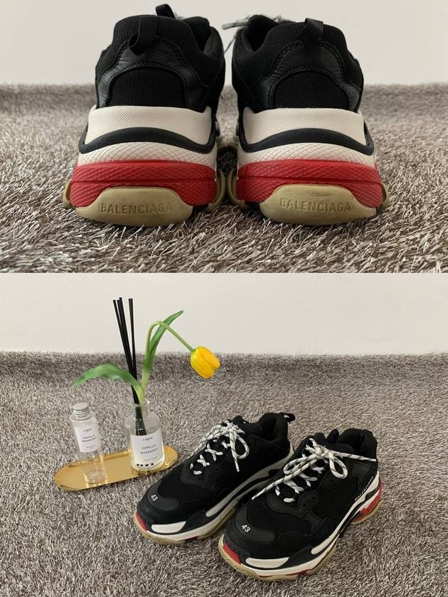 Bottega Veneta Luxury Balenciaga  Triple S Multi Bread Black Red 43 280
