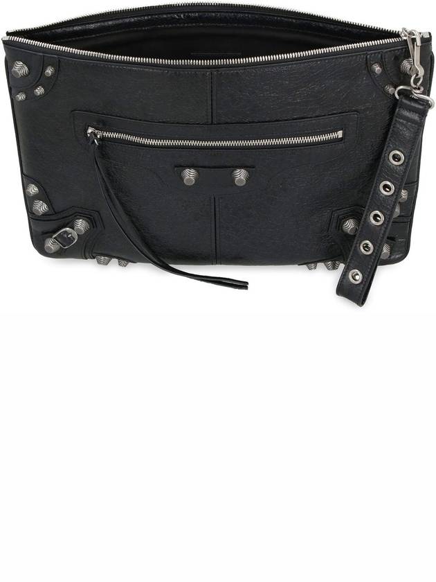 Luxury Balenciaga  Le Cagole Large Clutch Bag Black