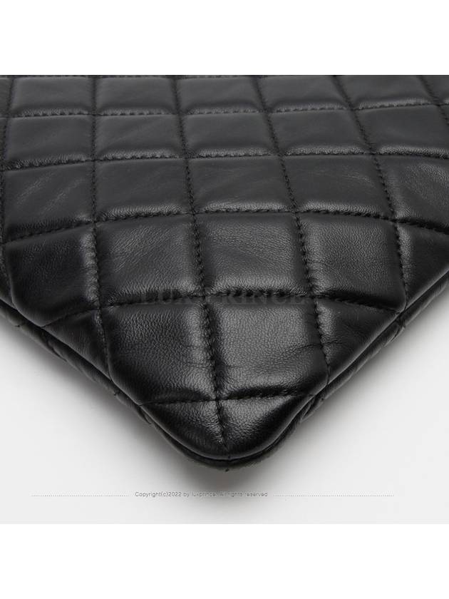 Lambskin clutch large champagne gold 1176hva Chanel