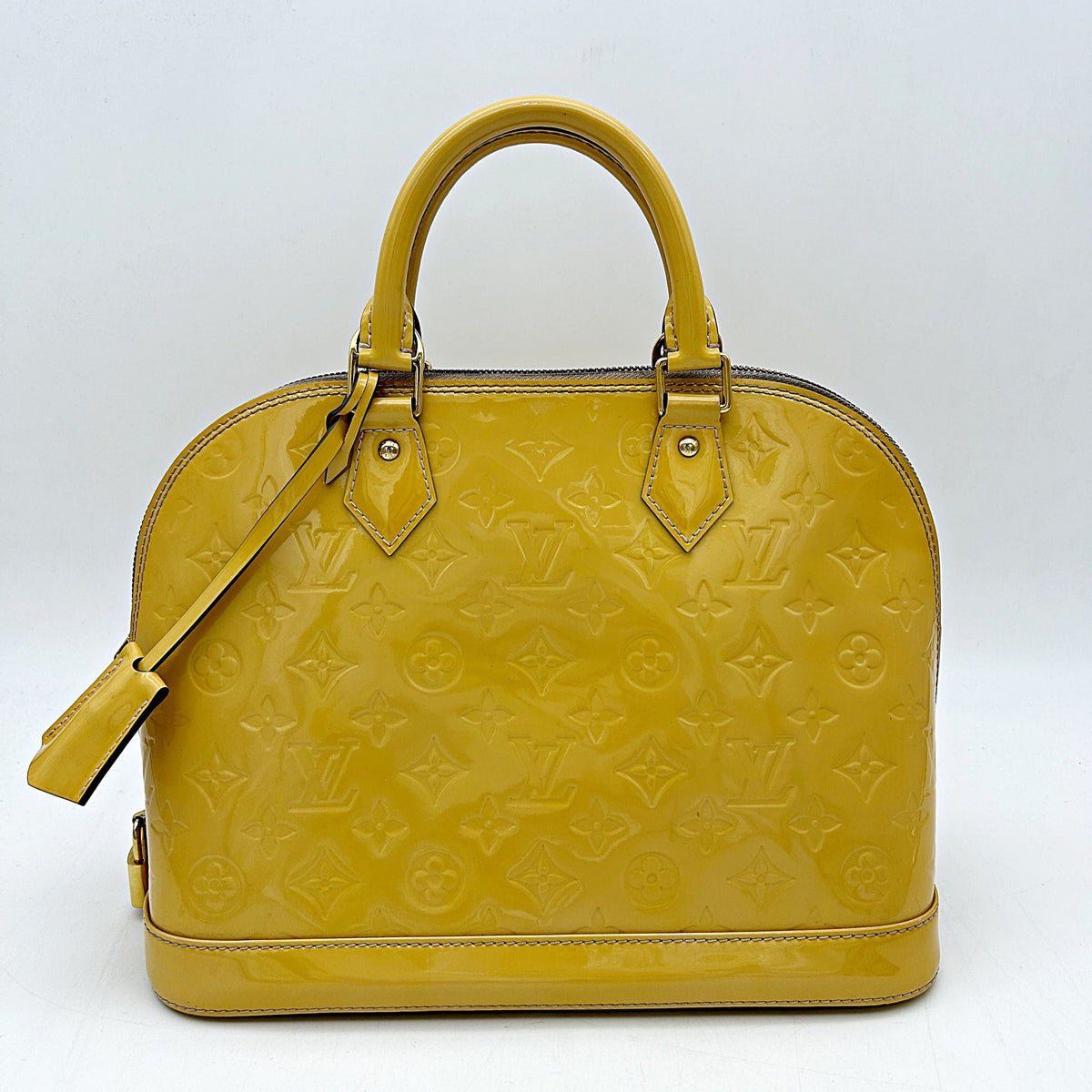 Louis Vuitton Yellow Vernis Monogram Alma PM Louis Vuitton lv8848ea