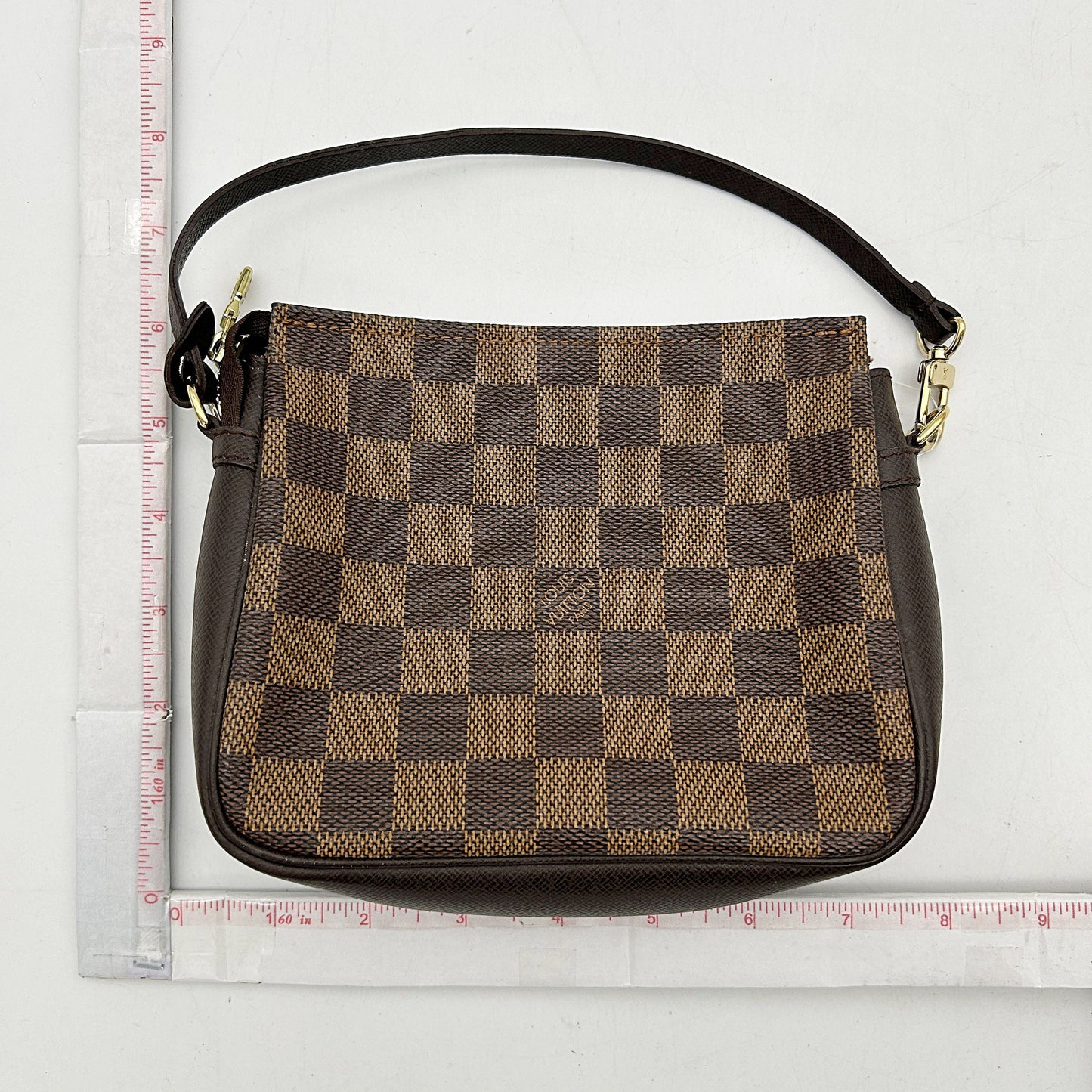 LOUIS VUITTON Damier Ebene Trousse Make Up Bag Pochette lv9936cc