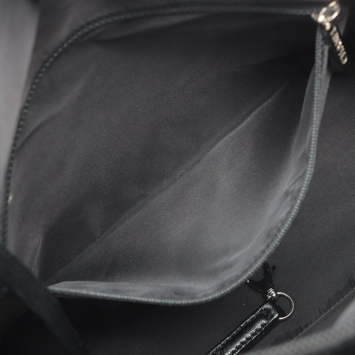 Chanel PARIBIARITZ PM  Linen Tote Bag Black Silver Gold