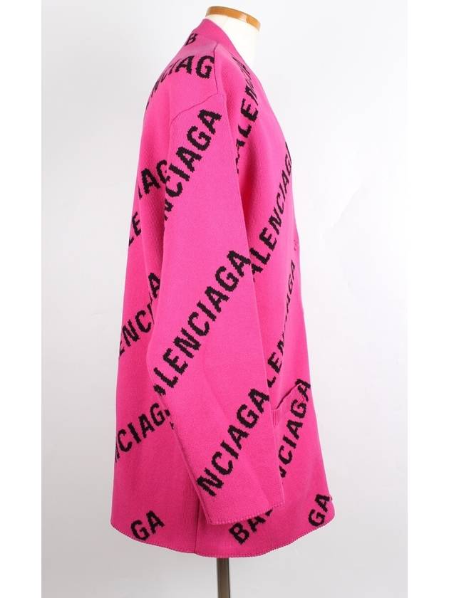 Luxury Balenciaga  All over multi logo cardigan M