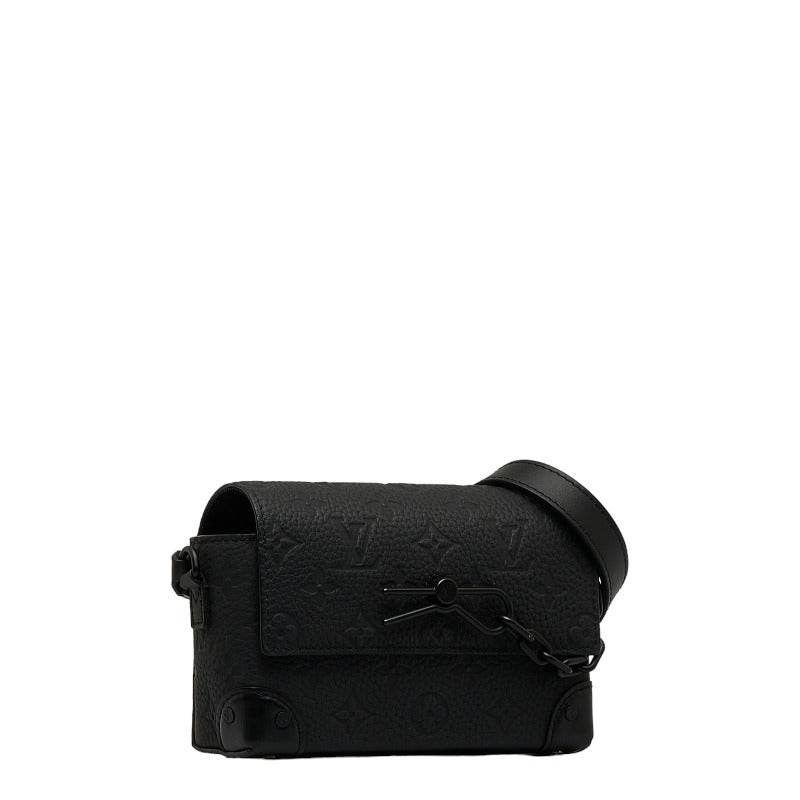 Louis Vuitton Trion Monogram Steamer Wearable Wallet Shoulder Bag M81746 Noir Black Leather Men Louis Vuitton