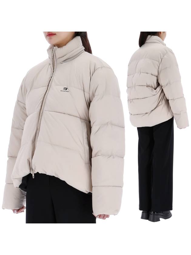 Luxury Balenciaga  C Shape Nylon Padding Sand