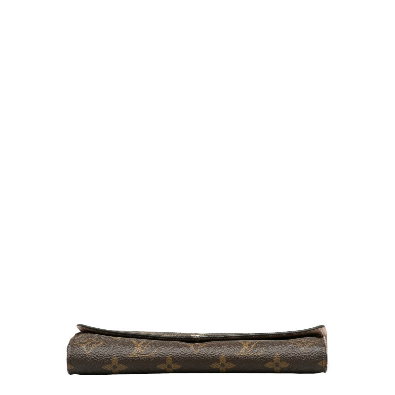 Louis Vuitton Monogram M62235 Long Wallet  Rose Barreline Pink Brown