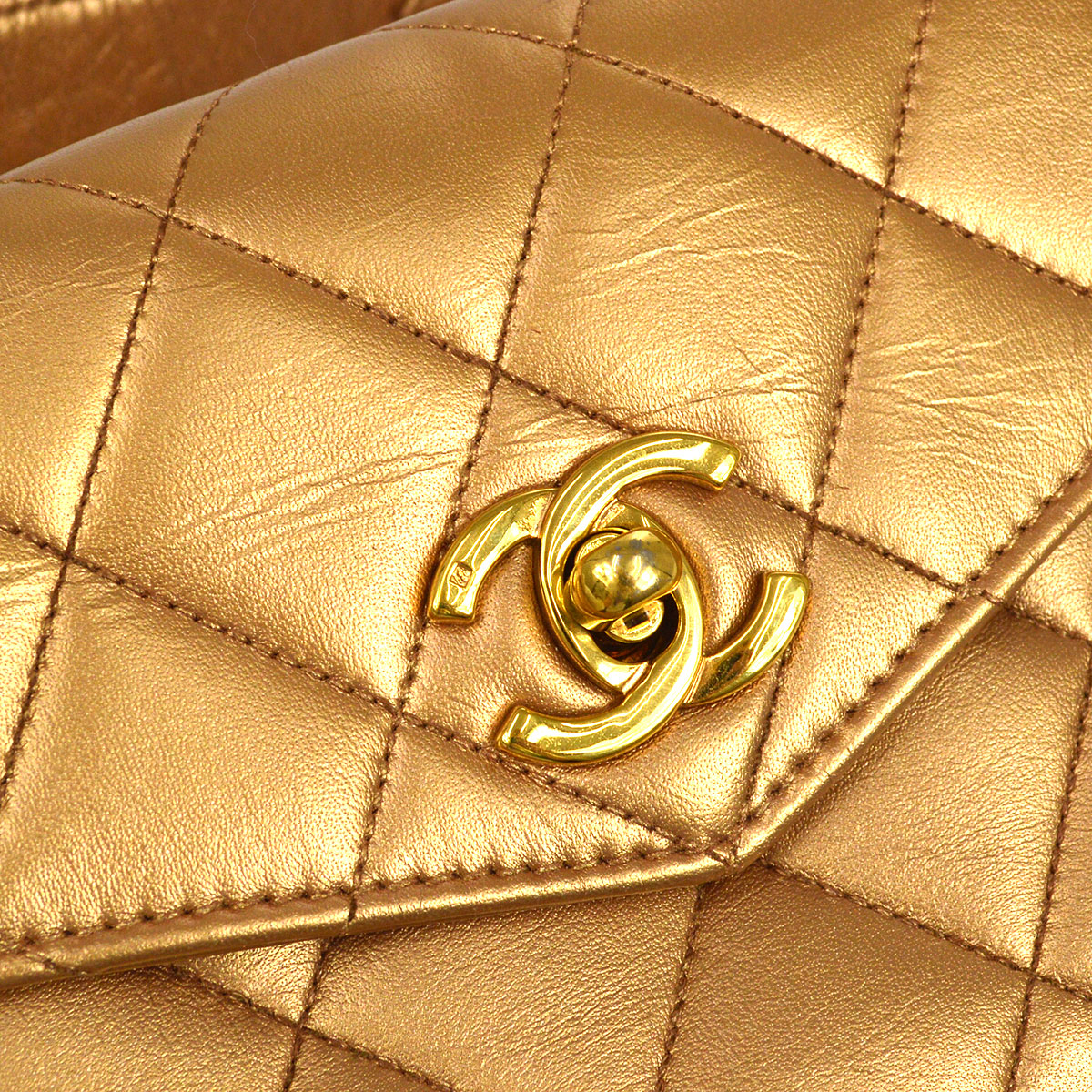 Chanel 1991-1994 Belt Bag Bronze Lambskin