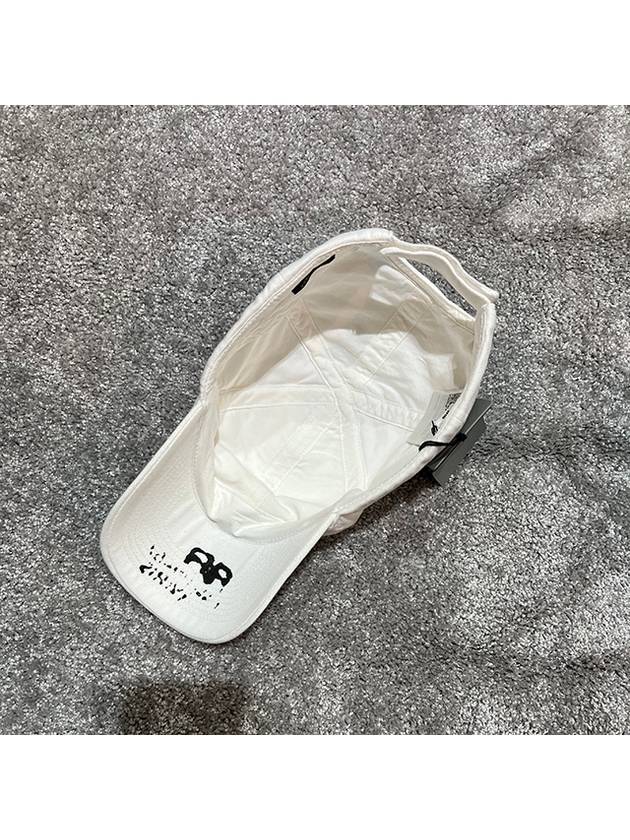 Luxury Balenciaga  Hand Draw BB Icon Ball Cap White
