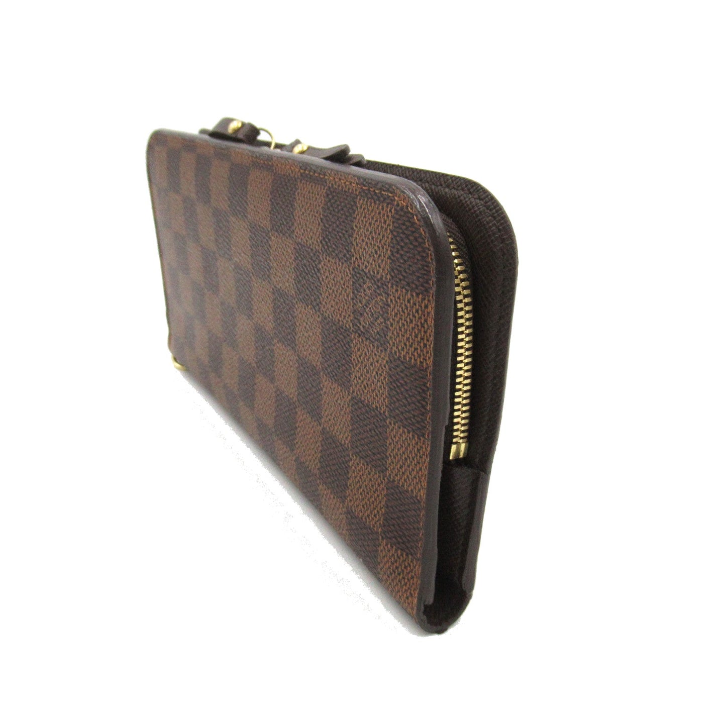 Louis Vuitton Portefolio Ansorite Round Long Wallet Wallet PVC Coated Canvas Damiens  Brown N63071