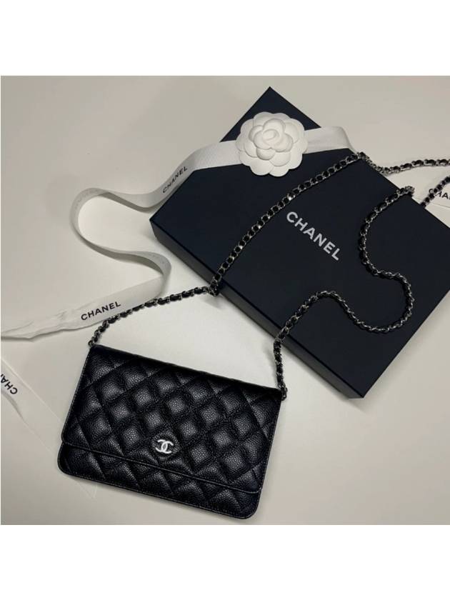 Classic woc black silver caviar skin AP0250 Chanel