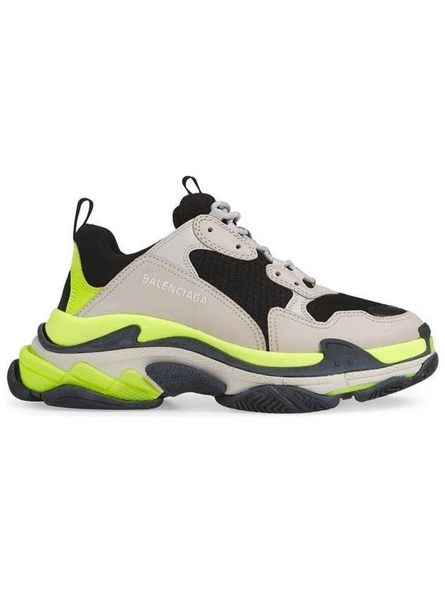 Luxury Balenciaga  Triple S Low Top Sneakers Grey Yellow