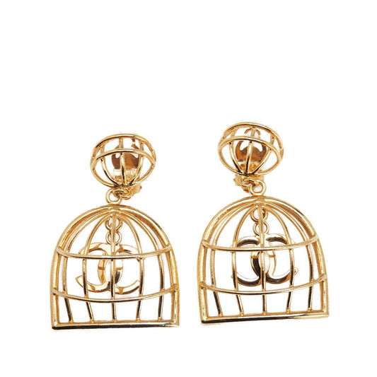 Chanel Coco Mark Birdcage Earrings