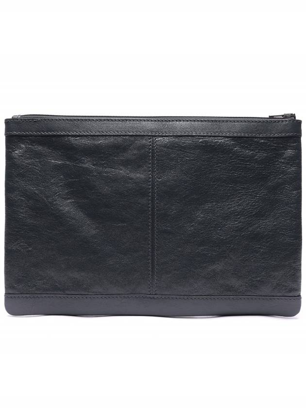 Luxury Balenciaga  Classic Clip Clutch Bag Grey