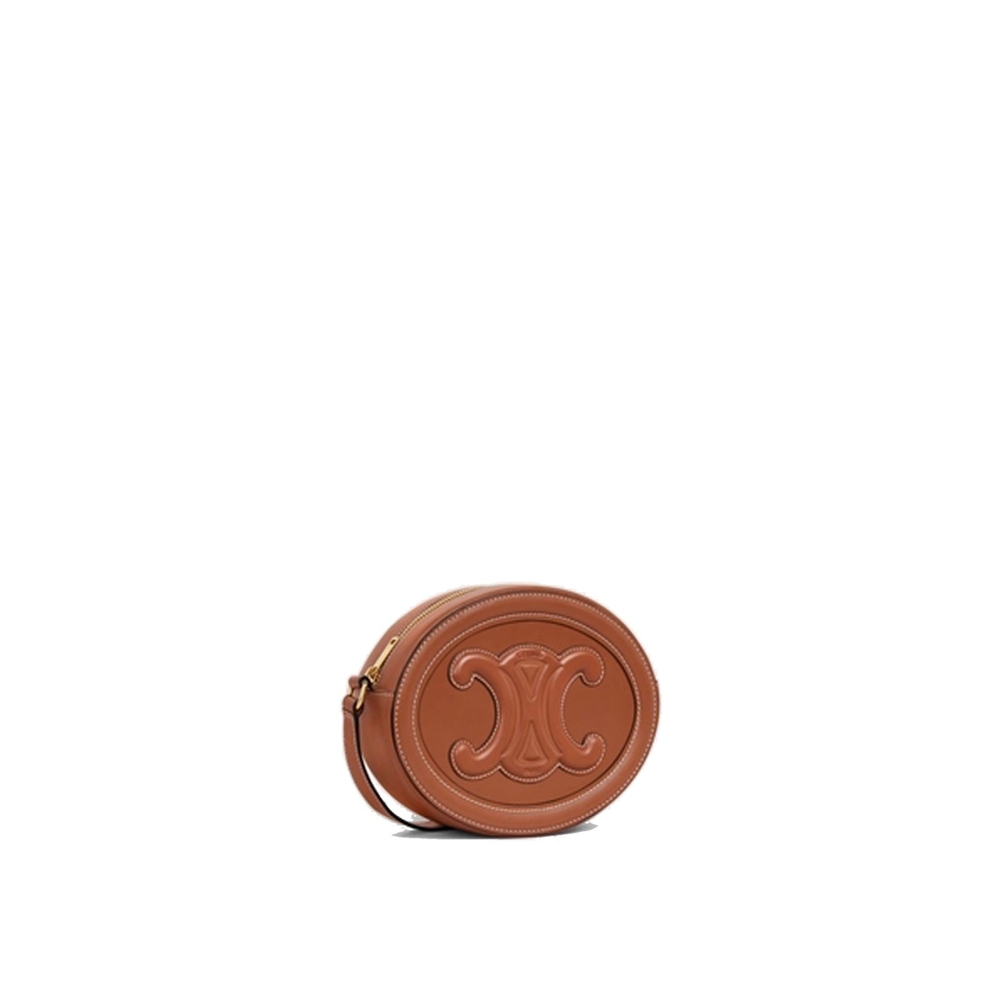 Oval Triomphe Leather Crossbody