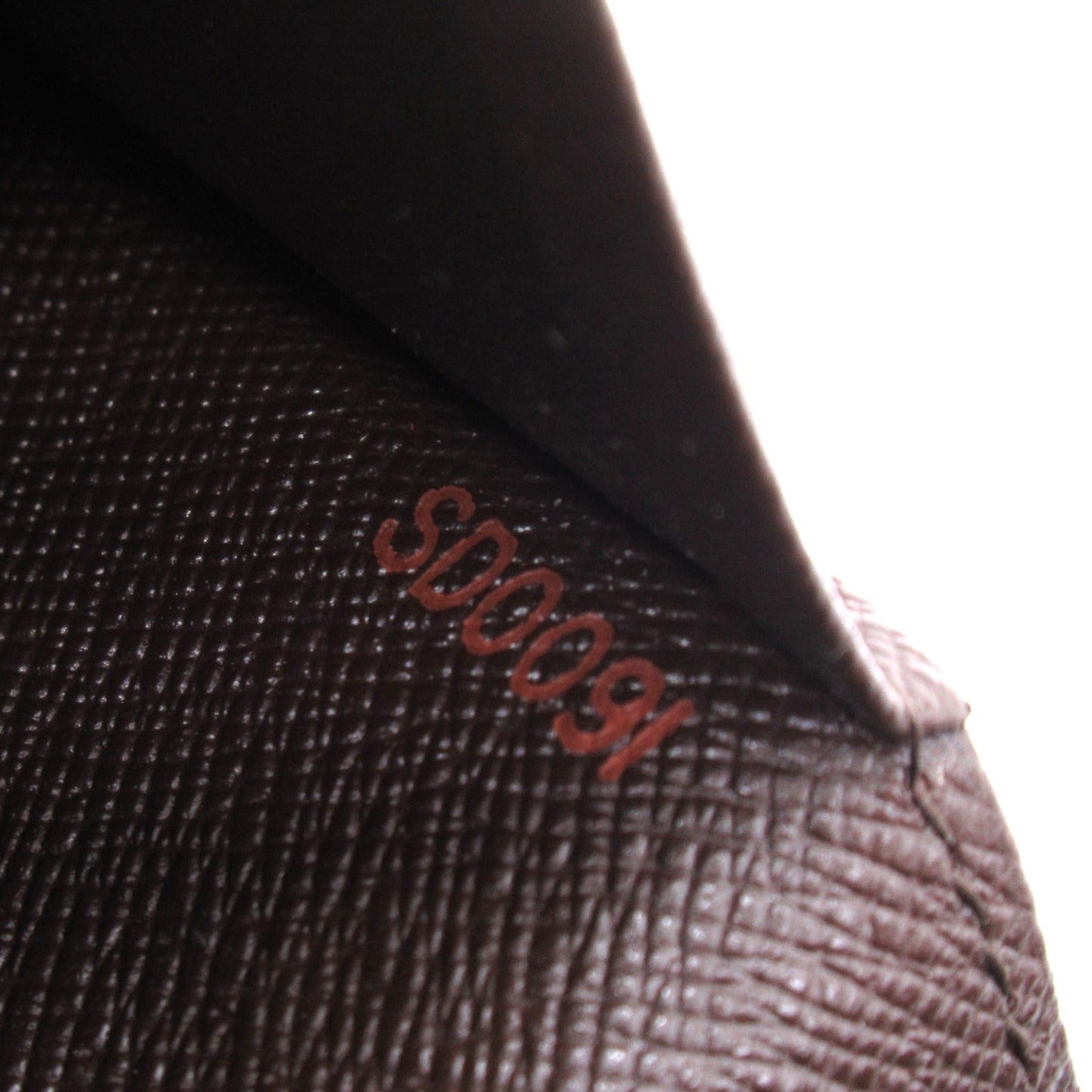 Louis Vuitton Porte Monetier Tresor Double Fold Wallet Wallet PVC Coated Canvas Damiet Mens  Brown N61730