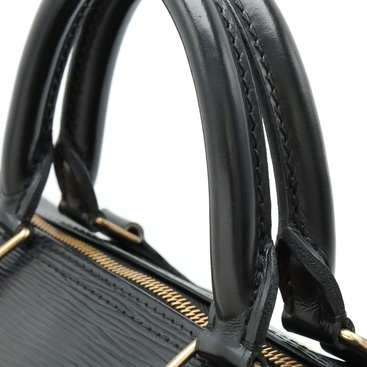 Louis Vuitton Louis Vuitton Epic Speed 30 Bag Mini Boston Bag Black Black Black Gold  M59022