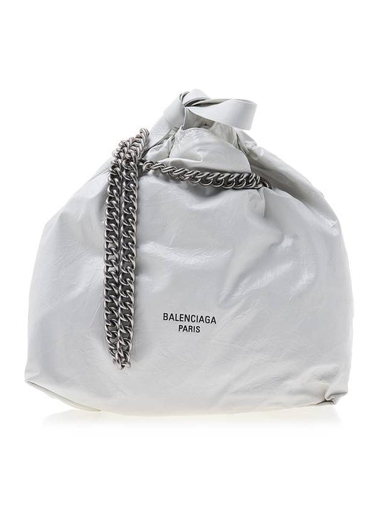 Luxury Balenciaga  WoMen's Crush Small Tote Bag Optic White