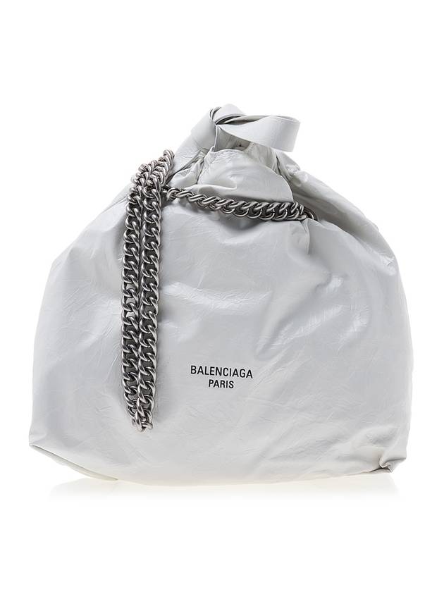 Luxury Balenciaga  WoMen's Crush Small Tote Bag Optic White