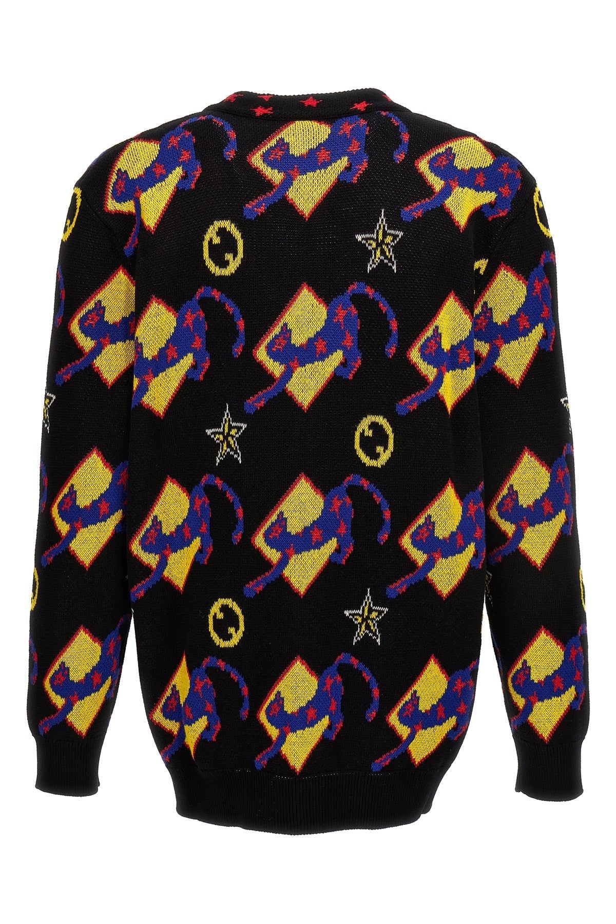 Gucci Men Patterned Jacquard Cardigan