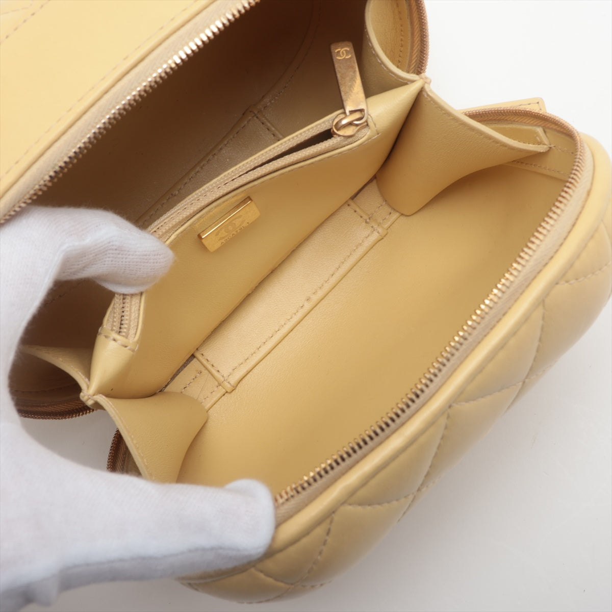 Chanel Matrasse  2WAY Shoulder Bag Yellow G