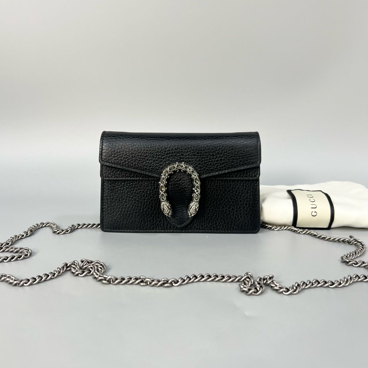 Gucci Dionysus rhinestone mini black .×cm XJ