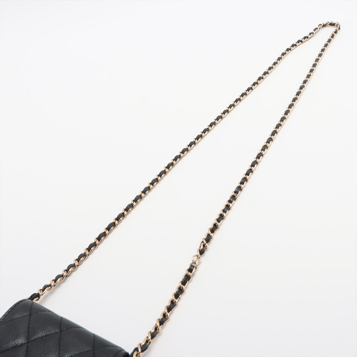 Chanel Matrasse Caviar S Chain Shoulder Bag Phone Case Black G  32rd