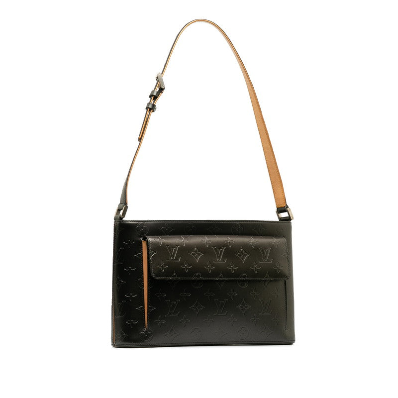 Louis Vuitton Monogram Mat Arston Handbag M55122 Noir Black Leather Lady Louis Vuitton