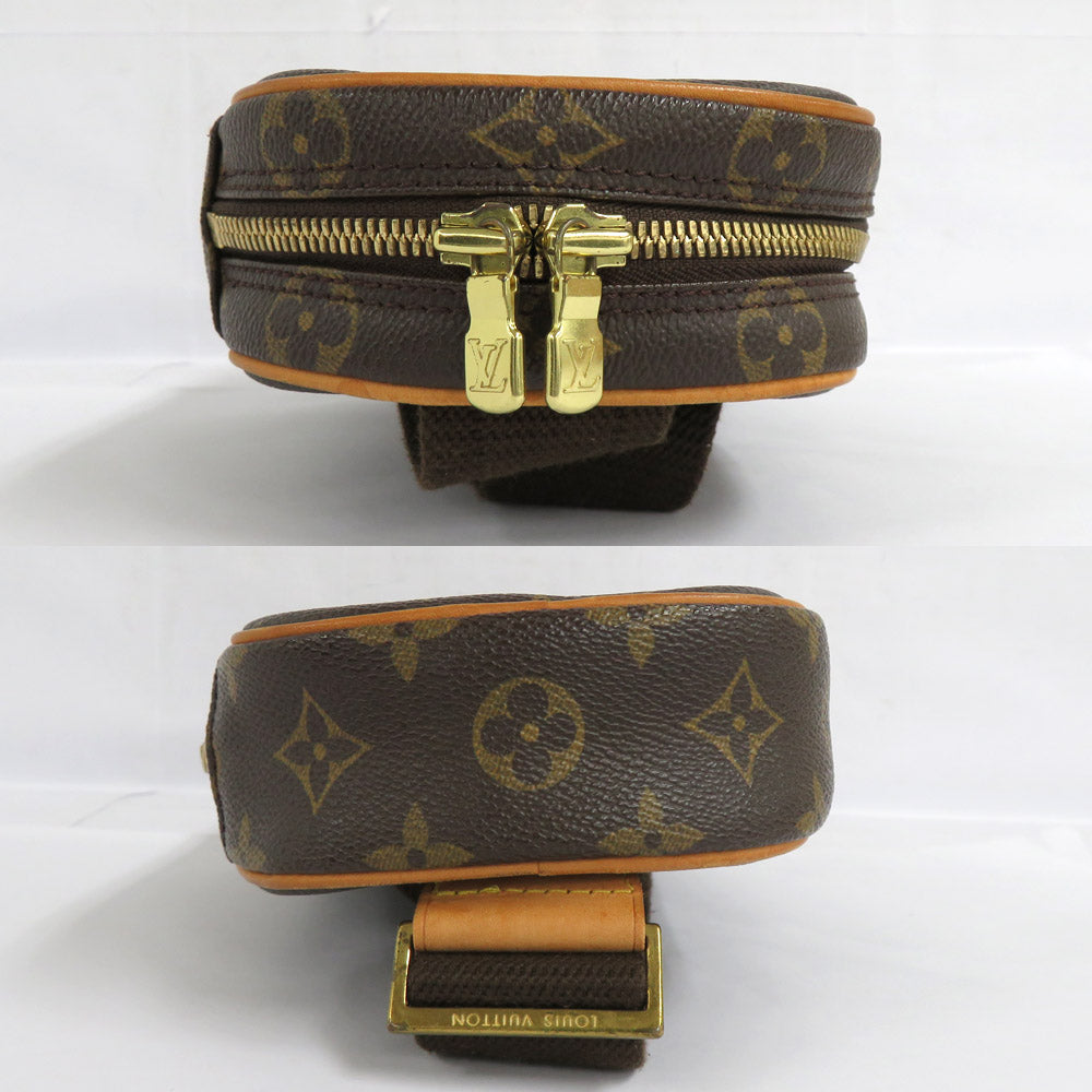 Louis Vuitton M51870 Monogram Body Bag Waistern Shoulder Brown Leather
