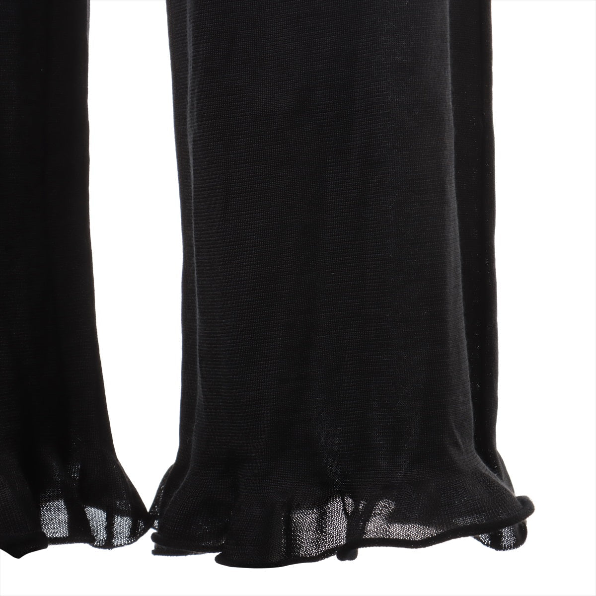 Chanel P75 Casimir X Silk Pants 38  Black Ladies
