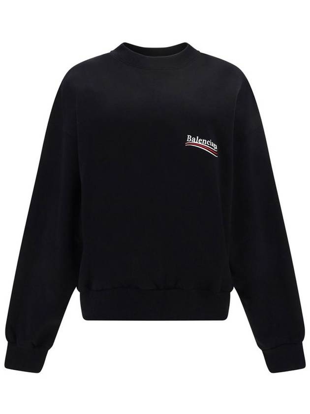 Luxury Balenciaga  Political Campaign Regular Fit Sweatshirt Black