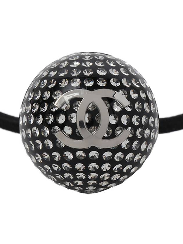 crystal ball hair scrunchie Chanel