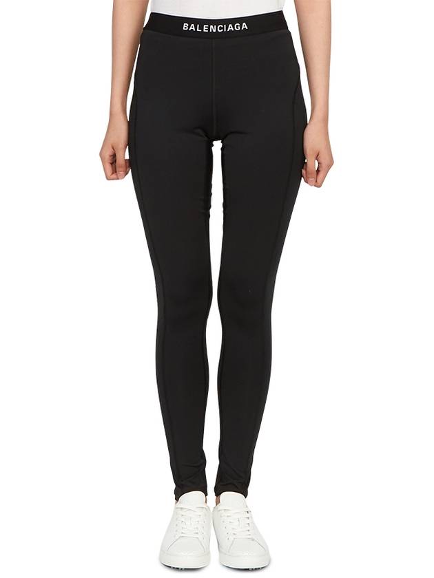 Luxury Balenciaga  Athletic Leggings Pans Black