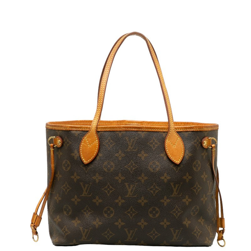 Louis Vuitton Monogram Newark PM Handbag M40155 Brown PVC Leather Lady Louis Vuitton