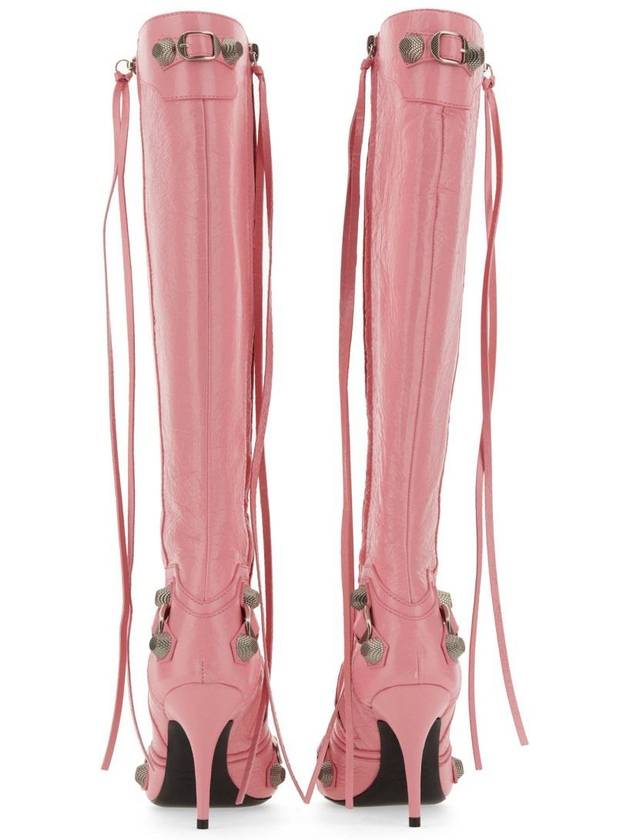 Luxury Balenciaga  cagolian long boots pink