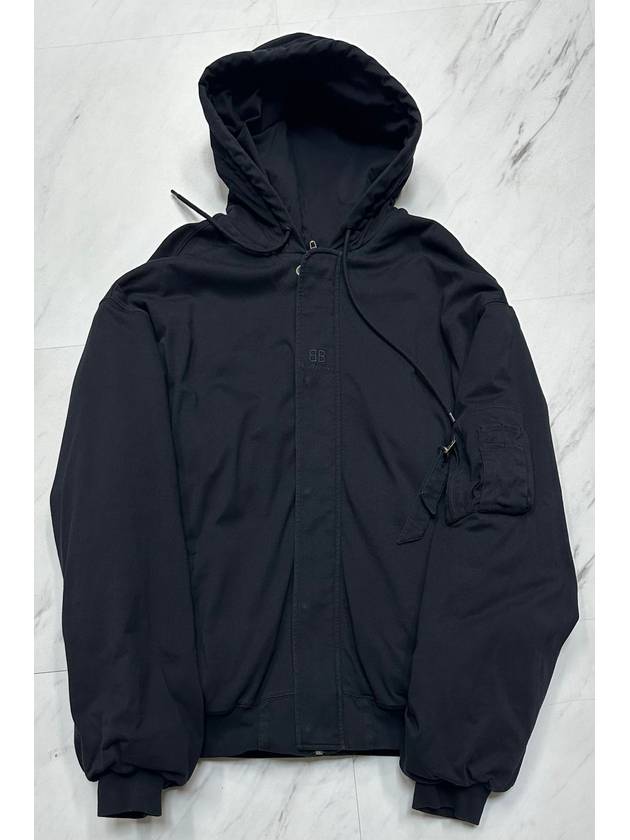 Luxury Balenciaga  padded bomber hoodie 110