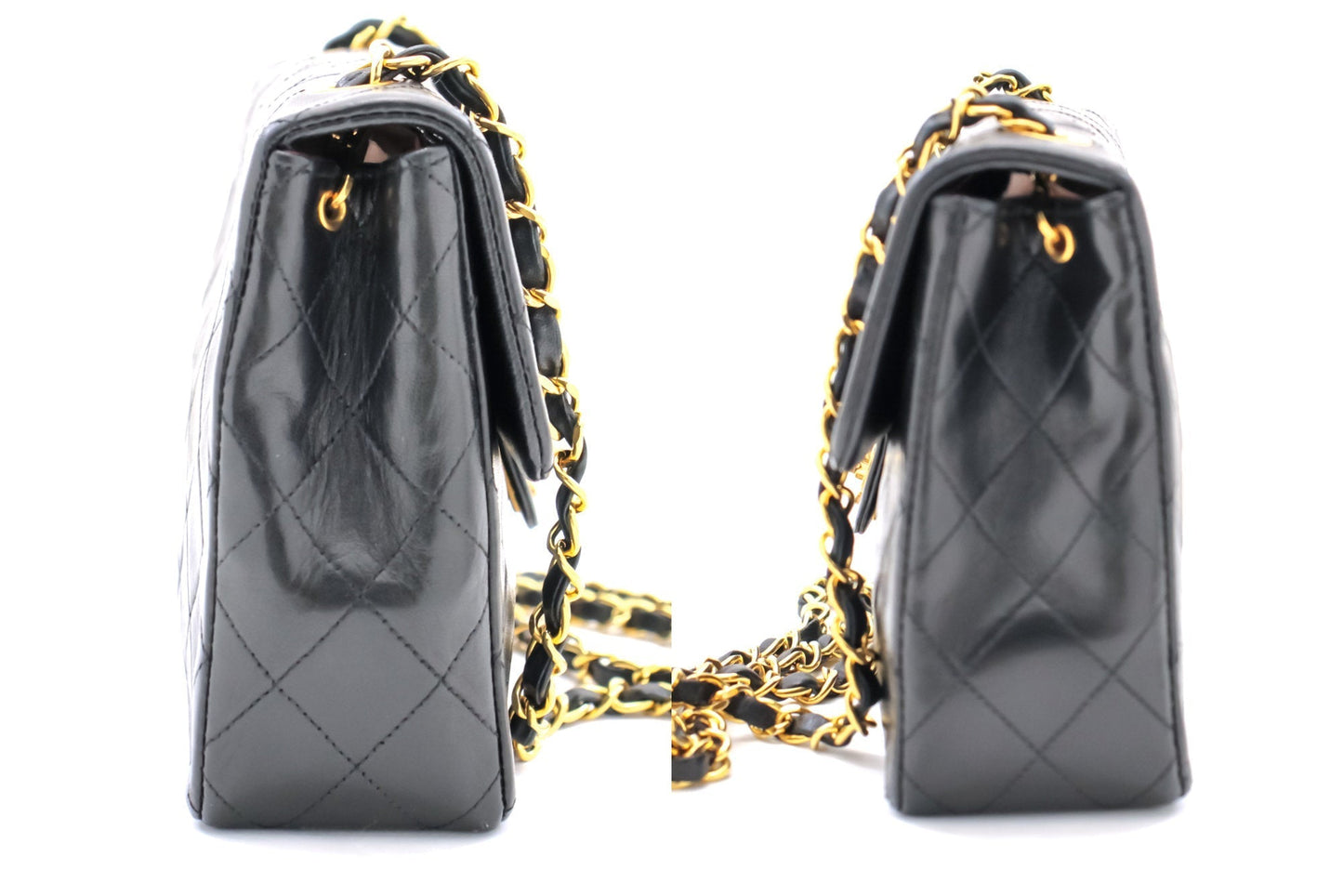 Top Quality Chanel Mini Square Small Chain Shoulder Bag Crossbody Black Quilt