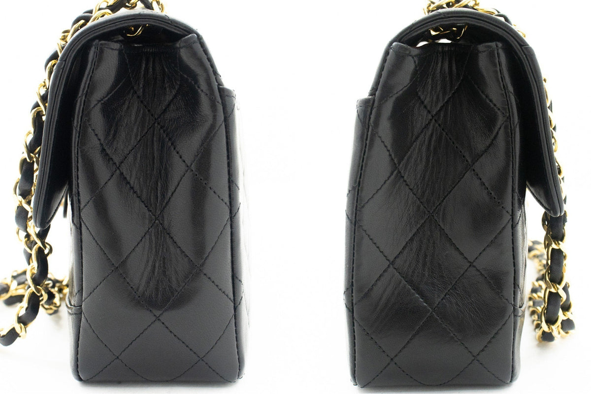 Chanel Vintage Classic Chain Shoulder Bag Flap Quilted Lambskin j97