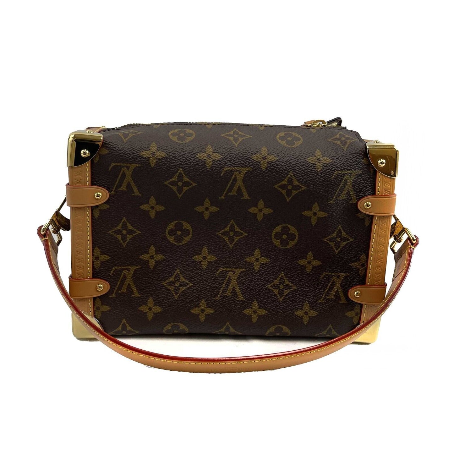 LOUIS VUITTON Pristine Monogram Side Trunk Canvas PM Crossbody Shoulder Bag